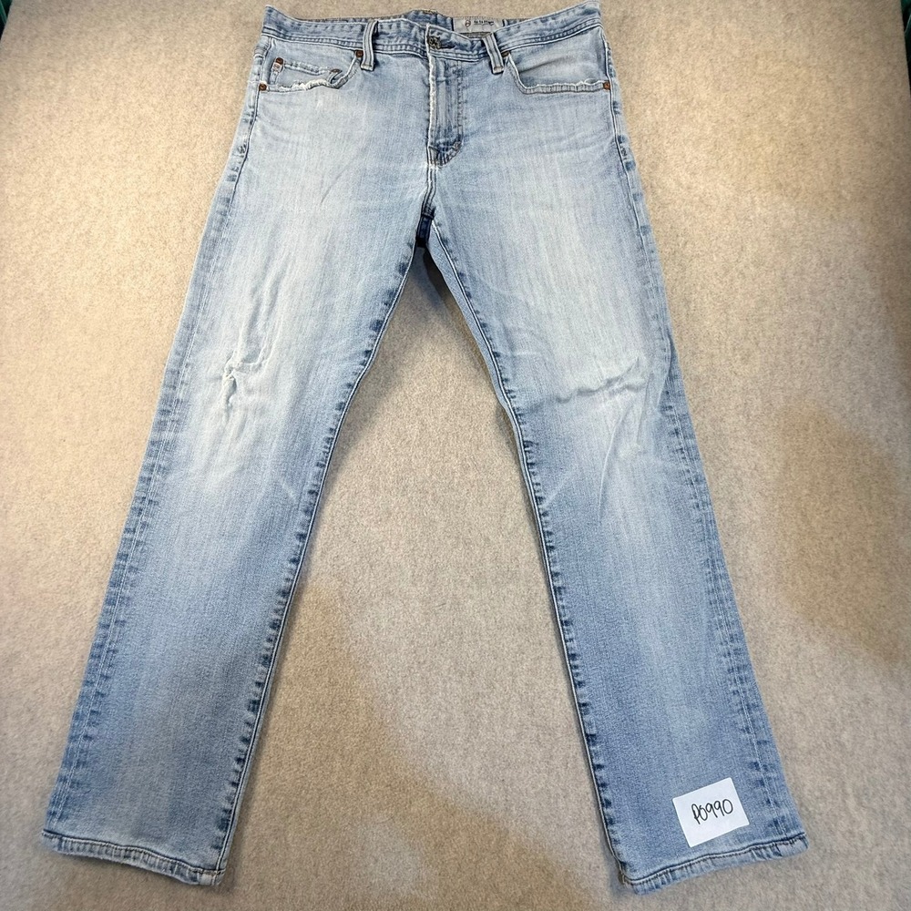 AG Adriano Goldschmied AG-ed Denim Straight Leg Light Wash Jeans Mens 34x30
